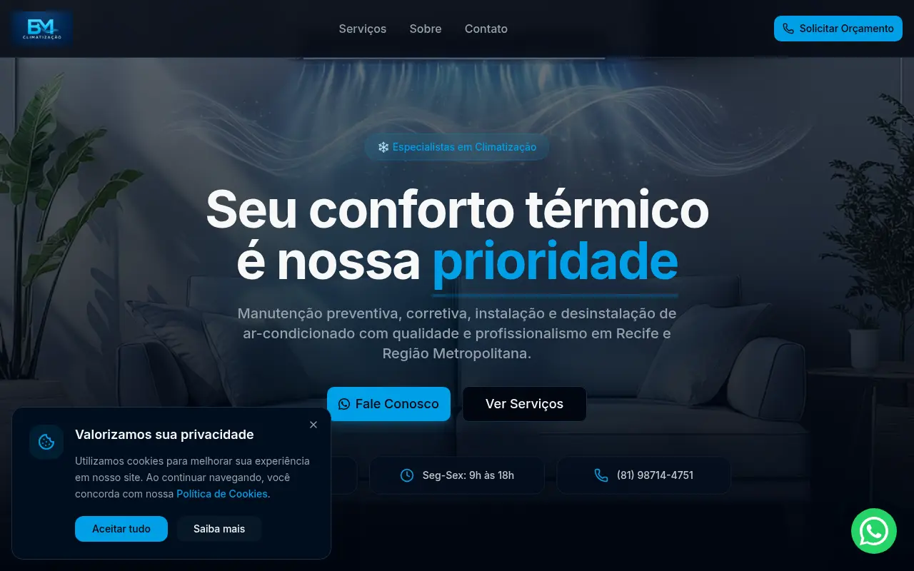 Projeto BM Climatização — Code81