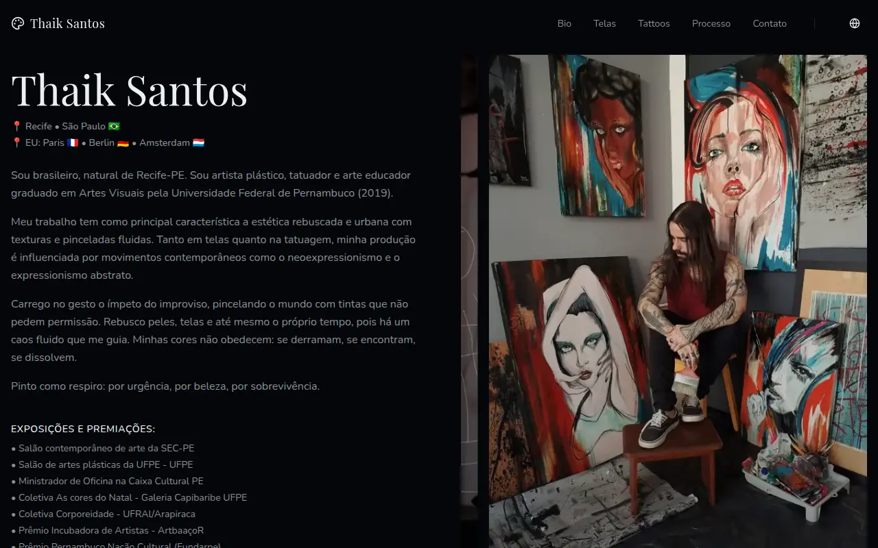 Projeto Thaik Santos - Tattoo — Code81